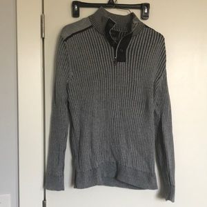 Grey mens zip up hoodie.